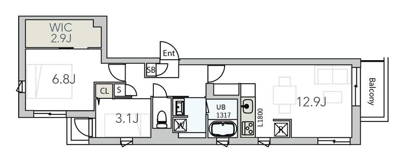 杉並区西荻北のマンションの間取り