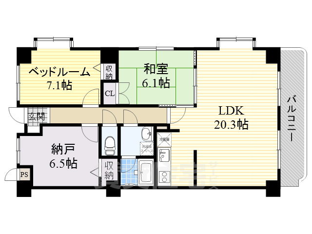 エルパラドールの間取り