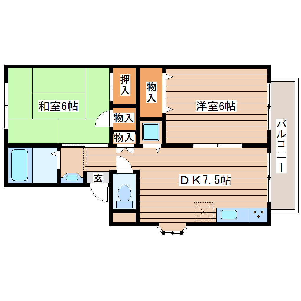 ベルパーク川平IIIの間取り