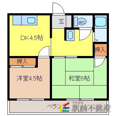 栗原アパートの間取り