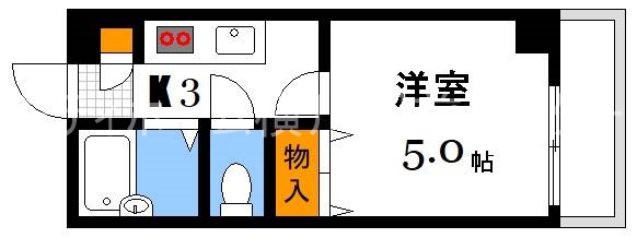 広島市西区楠木町のマンションの間取り