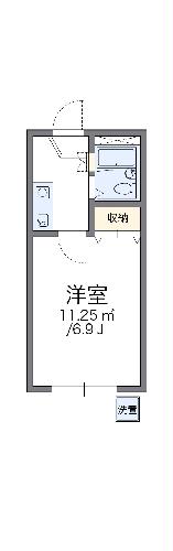 レオパレス姫路第３の間取り