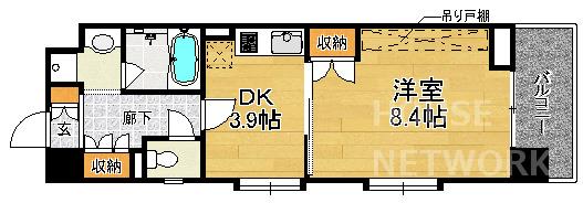 ベラジオ五条堀川の間取り