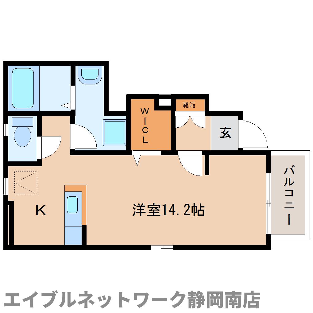 焼津市石脇下のアパートの間取り