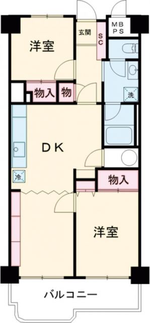 ハイネス富士見ヶ丘の間取り