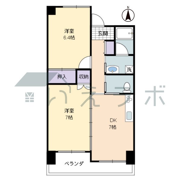 オリーブ新本町の間取り