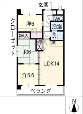 ファミーユ日新の間取り