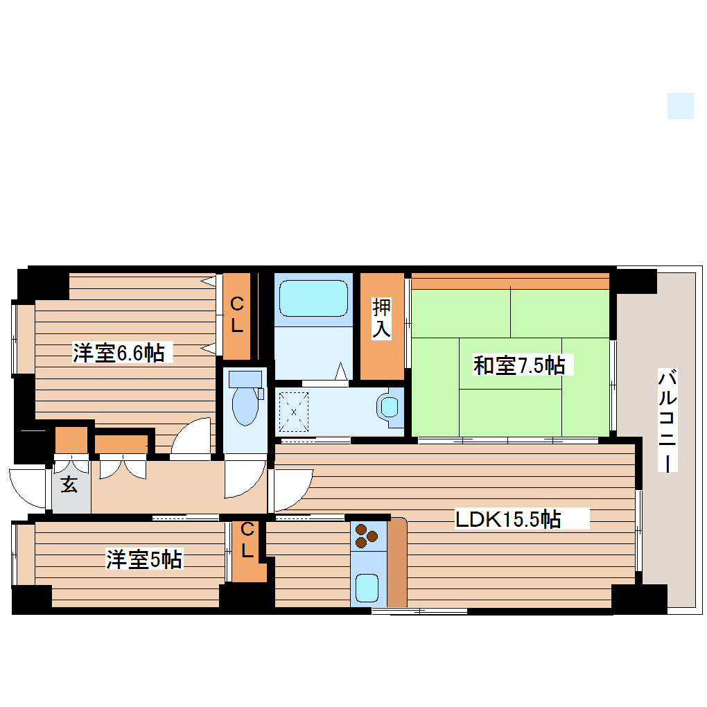 ラ・シール仙台の間取り