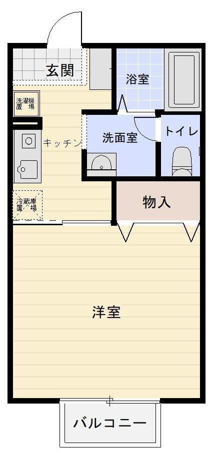 サニーサイド長砂の間取り