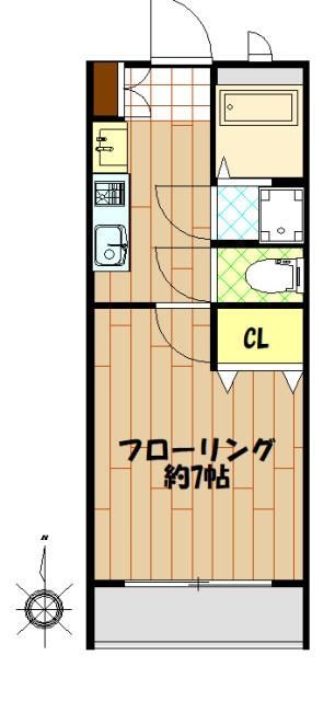 日野市百草のマンションの間取り