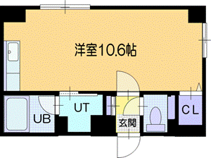 札幌市厚別区厚別中央三条のマンションの間取り