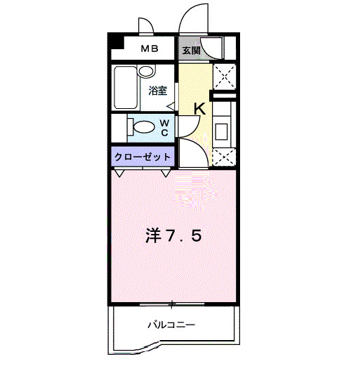 カーム松村２の間取り