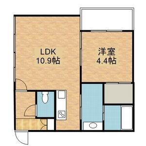 札幌市西区西町南のマンションの間取り