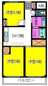 江戸川区南葛西のマンションの間取り