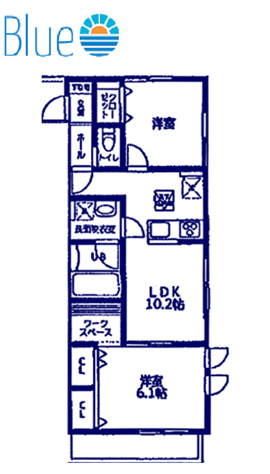 川崎市川崎区宮前町のアパートの間取り