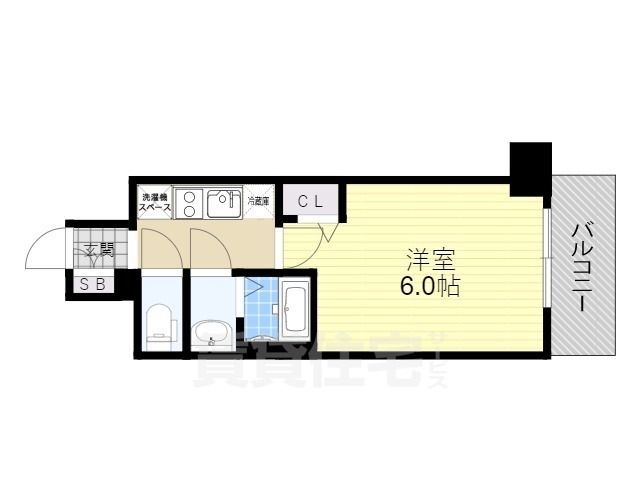 プレサンス神戸元町ベルシオンの間取り