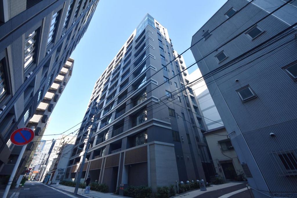 【中央区新川のマンションの建物外観】