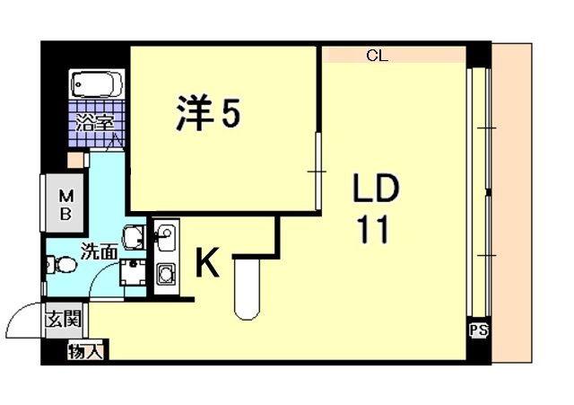 イーストコート２番街の間取り