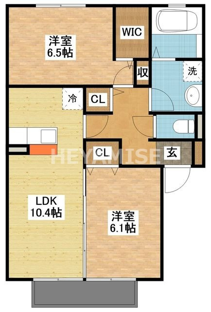 ソシアビューテラスEの間取り