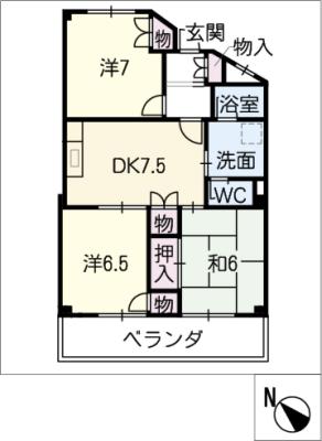 メゾン新町の間取り