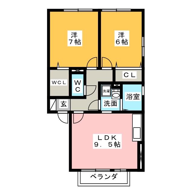 エレガンス草薙の間取り