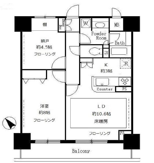 サンクレール荒川ブランガーデンの間取り