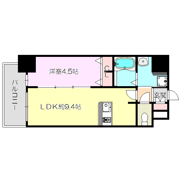 プレサンス新大阪ジェイズの間取り