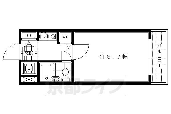 DETOM‐1烏丸鞍馬口パートIIの間取り写真