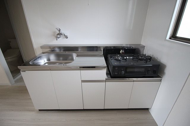 キッチン　ガスコンロ設置可