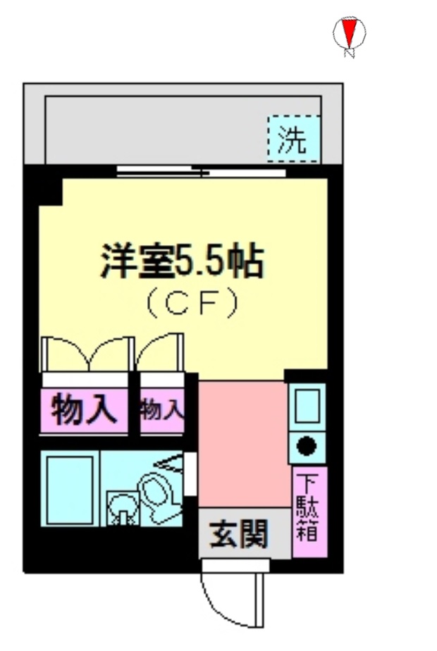 タウンハイツ鴨居の間取り写真