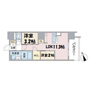スリーアイランドタワー泉高岳の間取り写真