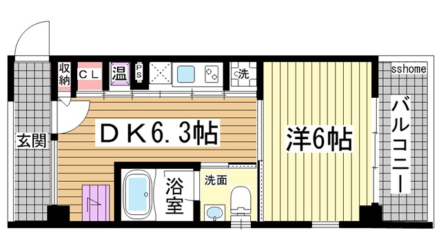 リッツコート六甲の間取り写真