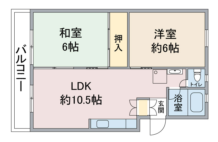 第２大幸ハイツの間取り