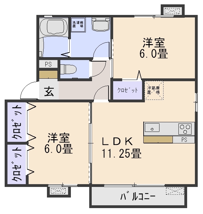 ヴィラ・アンジュの間取り