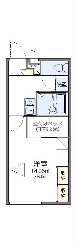 レオパレスアブニール　折立の間取り