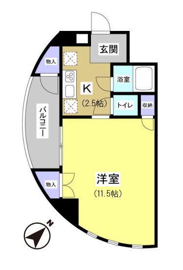 遠鉄ハイツ自校駅ビルの間取り