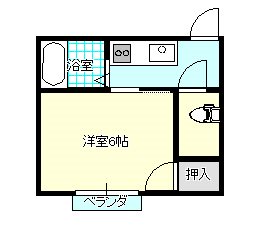 つくば市上広岡のアパートの間取り