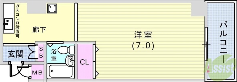 グローバルビレッジ御影の間取り