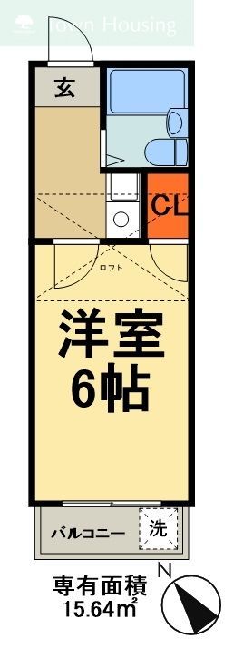 千葉市中央区宮崎町のアパートの間取り