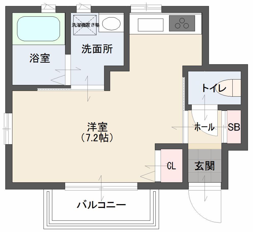 ネオブラッサムＫの間取り