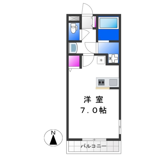 大阪市平野区加美北のマンションの間取り