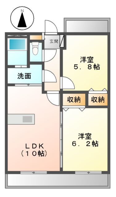 ベルカーサ東山台IIの間取り