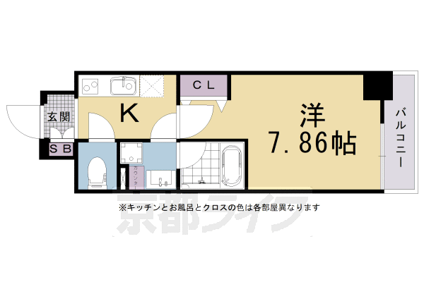 ＣＡＶＡＮＡ九条烏丸の間取り