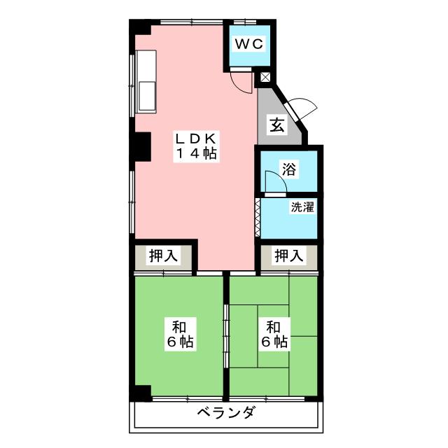 第３福貴荘の間取り