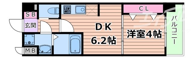 Alivis北梅田の間取り