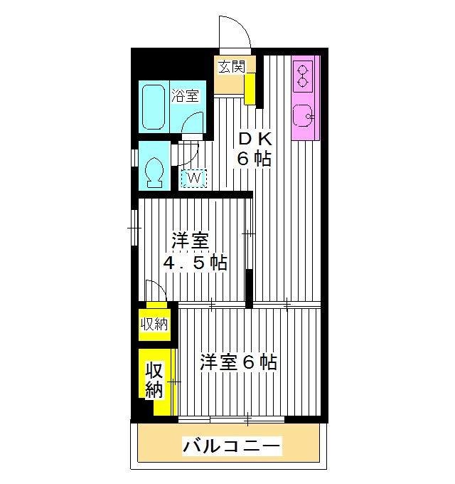 練馬区練馬のマンションの間取り