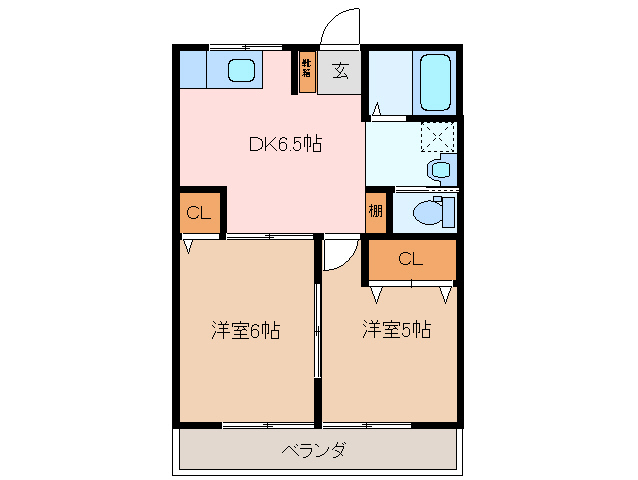 多気郡大台町栃原のアパートの間取り