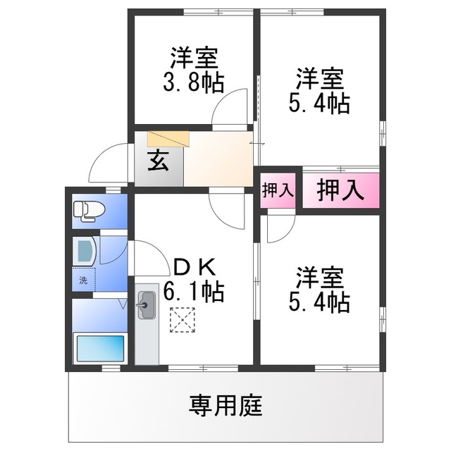 ディアス岩本の間取り