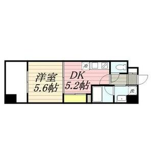 久留米市六ツ門町のマンションの間取り