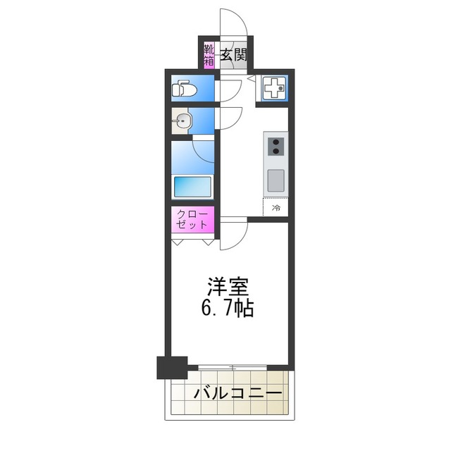 LAV心斎橋WESTの間取り